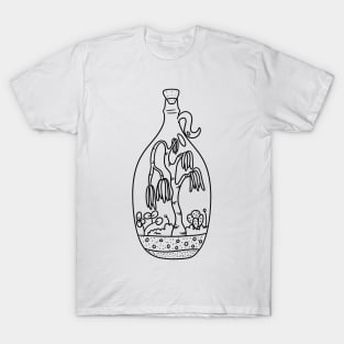 Terrarium 1 Line version T-Shirt